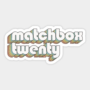 Matchbox Twenty / Rainbow Vintage Sticker